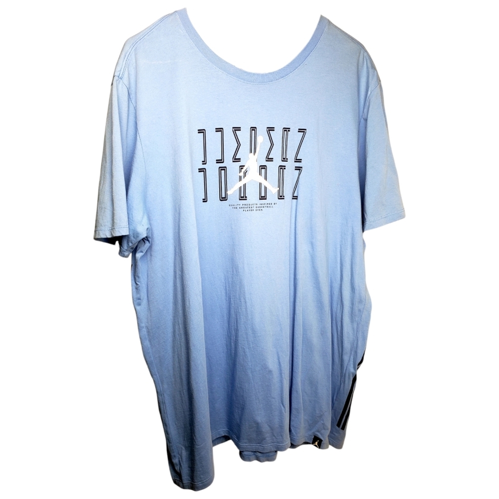 Jordan 23 Men T-shirt Color: Light Blue %100 Cotton Size: XL